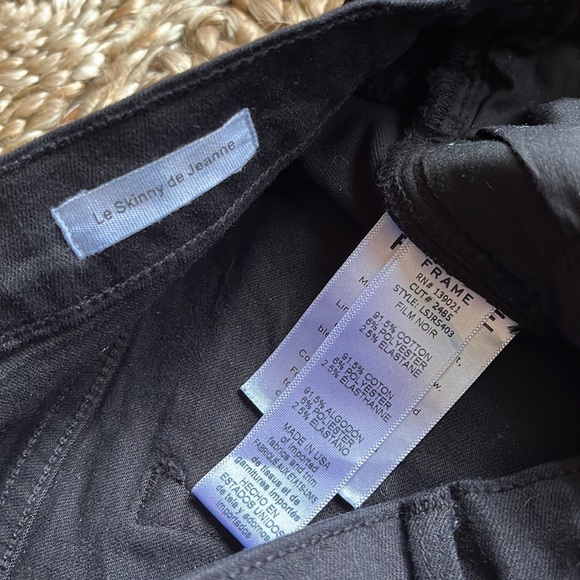 FRAME Le Skinny De Jeanne Raw Stagger Mid Rise Cropped Skinny Jeans 27 - Picture 7 of 10